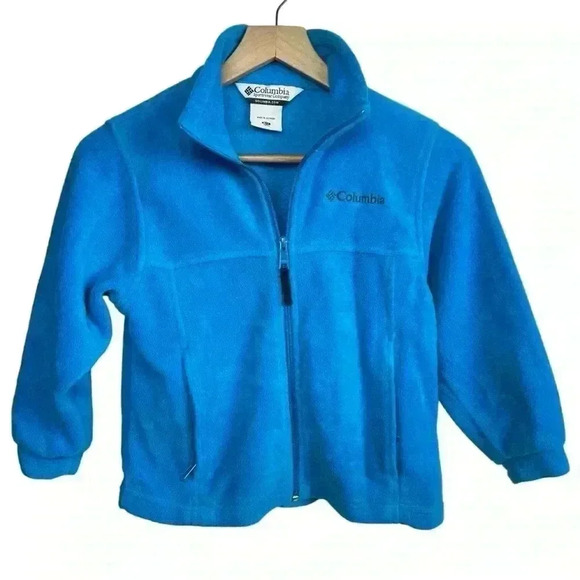 Columbia Blue Fleece Jacket | Size 6/7 Youth - Picture 1 of 3